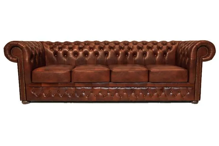 Chesterfield Garnitura First Class Leather | 4-sjedišta | Caramel - Ježdovec, Zagreb