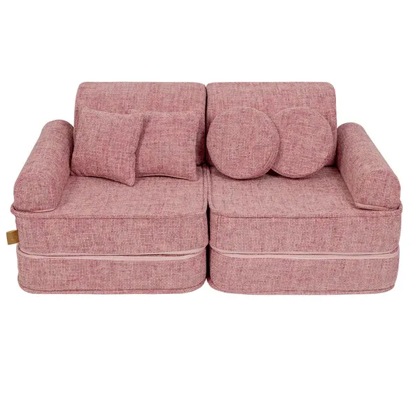 Srednja modularna sofa za djecu - Tangle Bubblegum Pink - Zagreb