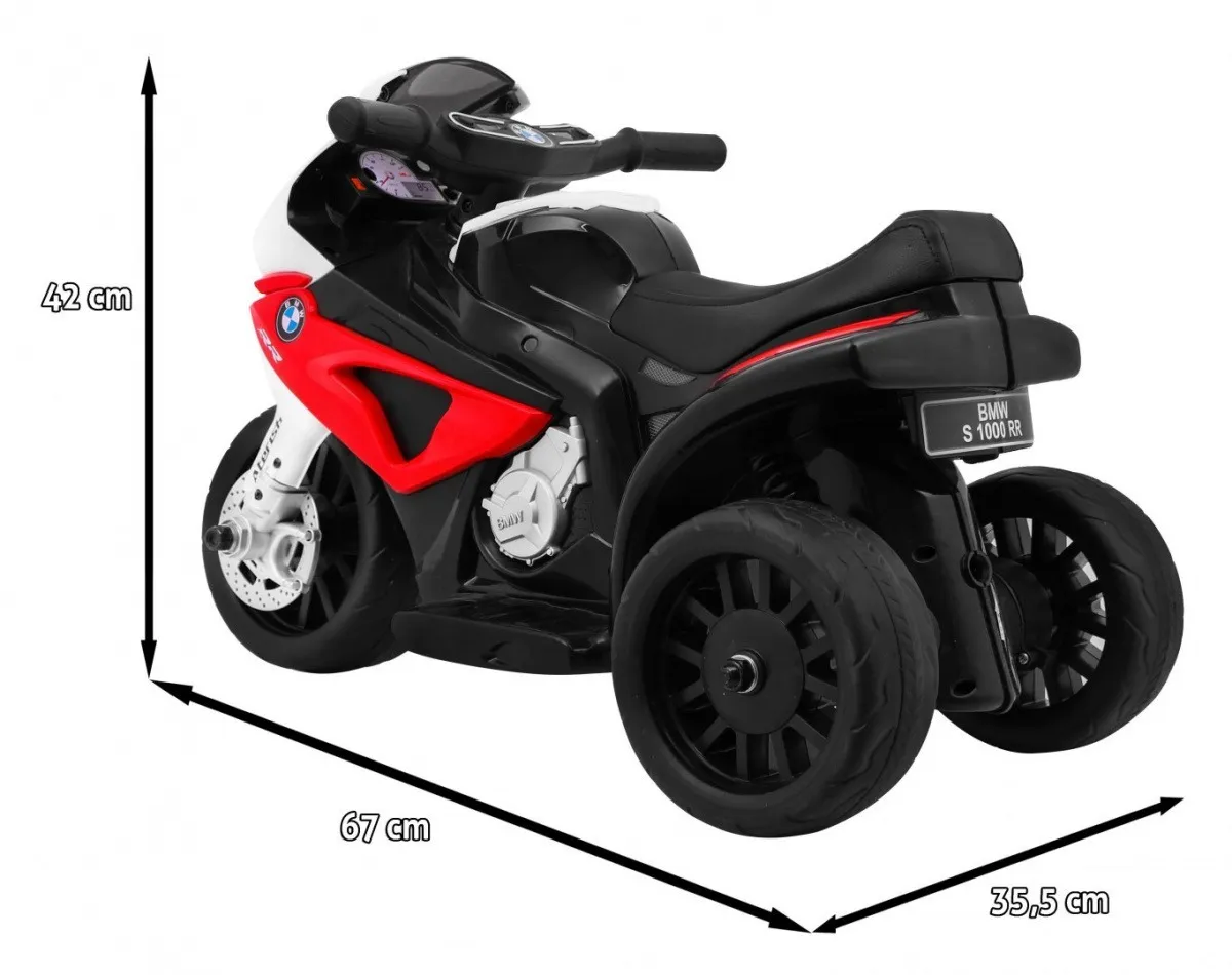 licencirani motor na akumulator bmw s1000 rr mini - crveni - slika 2