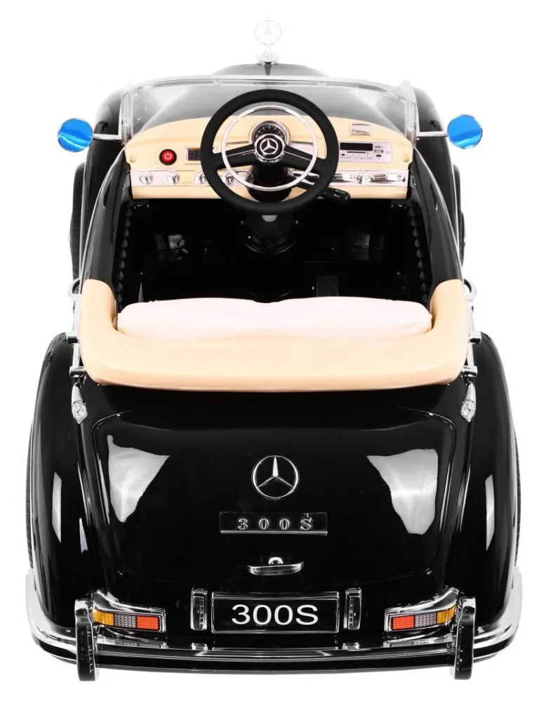 licencirani auto na akumultor mercedes benz 300s retro - crni/lakirani - slika 10