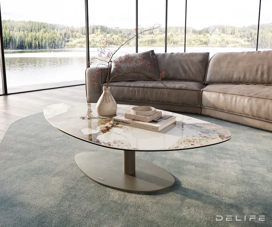 Klub stolić Edge 140x76cm, Materijal: Keramika Minas Melange - Čakovec