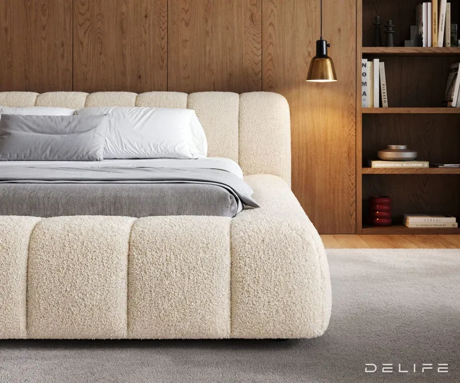 okvir kreveta cutio 180x200cm, materijal: teddy tkanina - slika 5