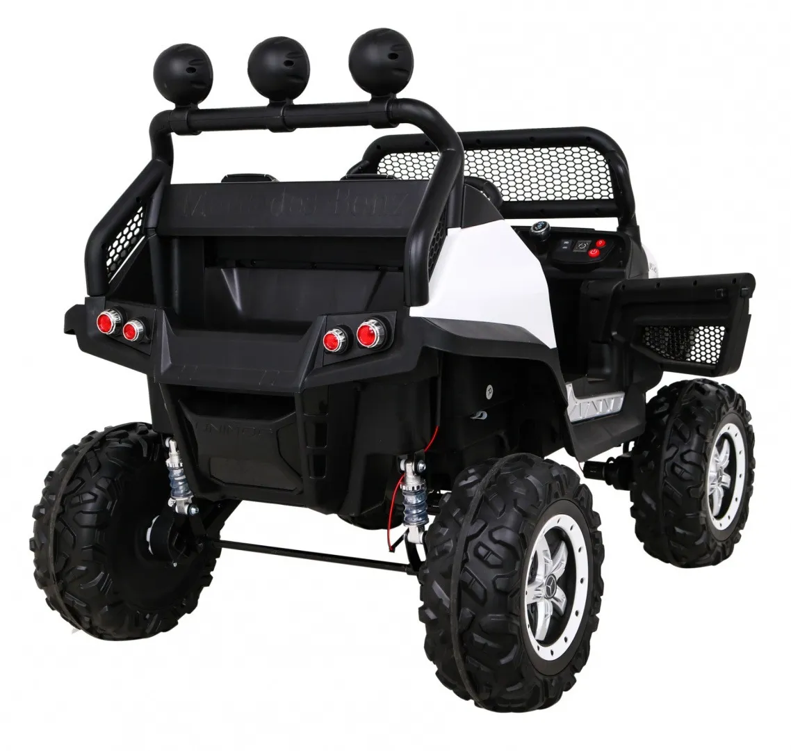licencirani auto na akumultor mercedes benz unimog s - bijeli - slika 7