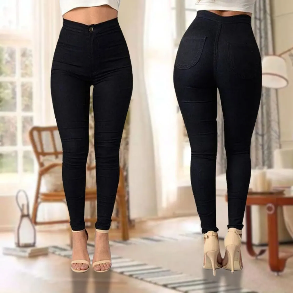 slim traperice visoki struk athena - slika 8