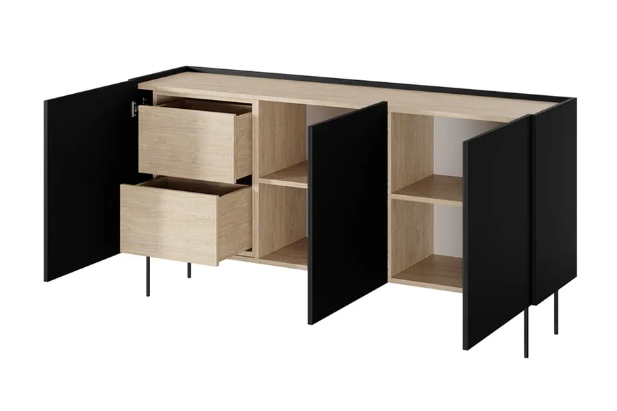 komoda desin 170cm, 3 vrata i 2 ladice, materijal: mdf - slika 5