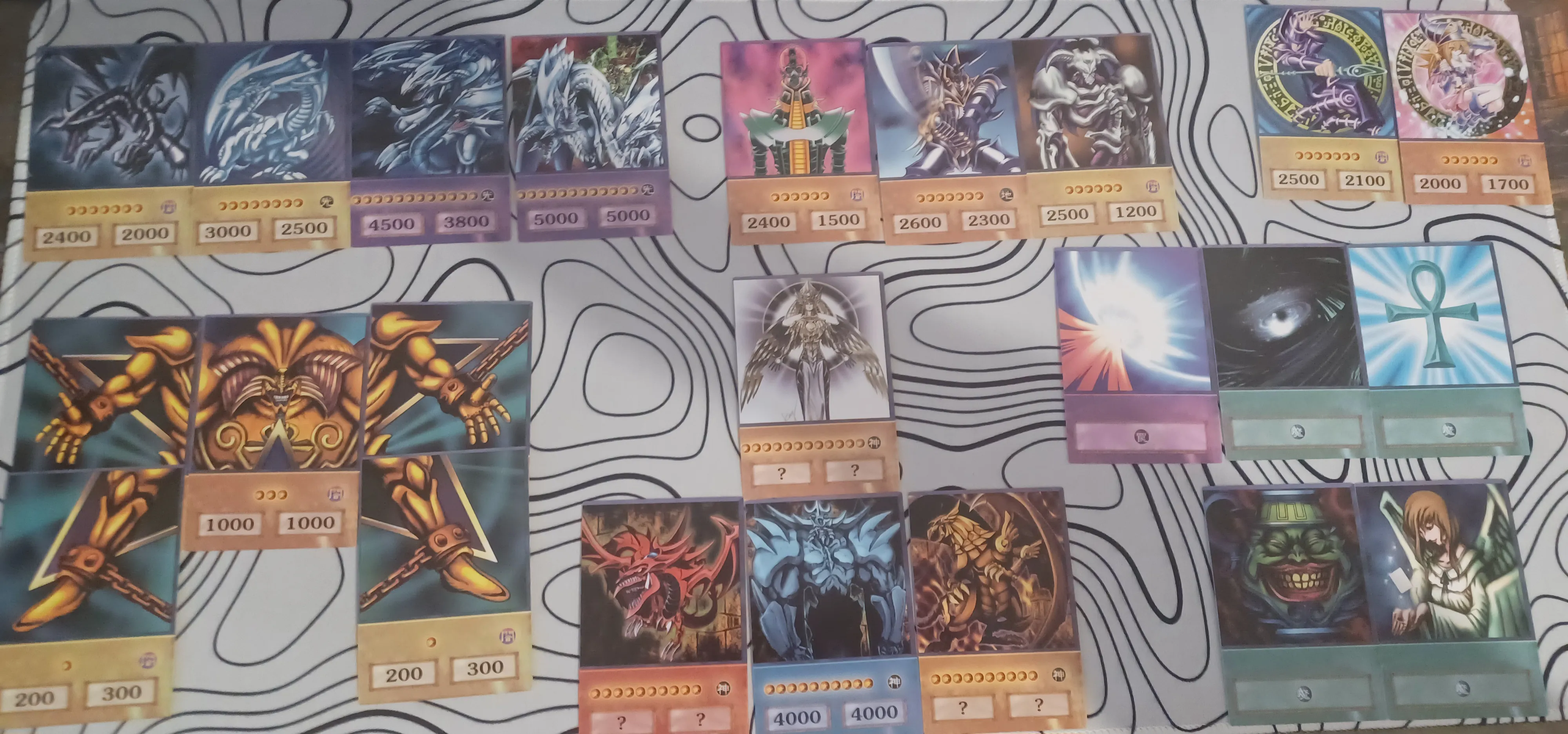 Yugioh Anime set 100 karata - Exodia, Blue-eyes - nove - Pujanke