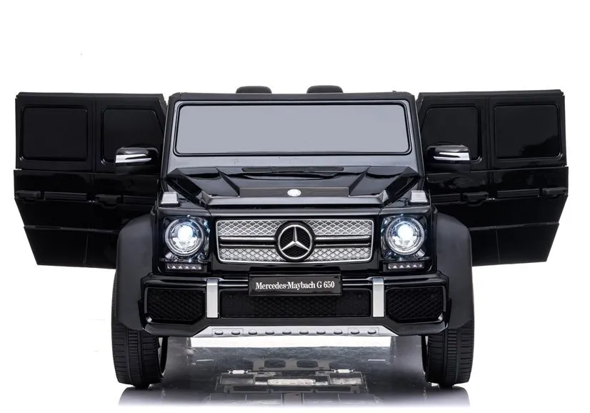 licencirani auto na akumulator maybach mercedes a100 - crni/lakirani - slika 7