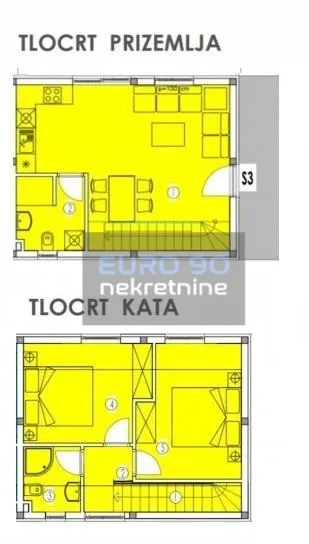 nin-namještena kuća u nizu sa bazenom i pogledom na more !!! - slika 20