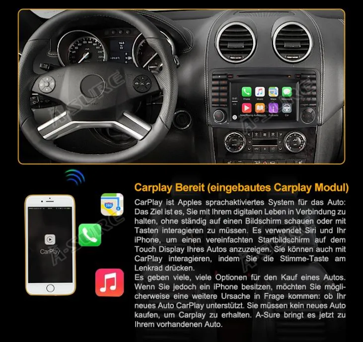 mercedes ml w164 original android navigacija multimedija - slika 8