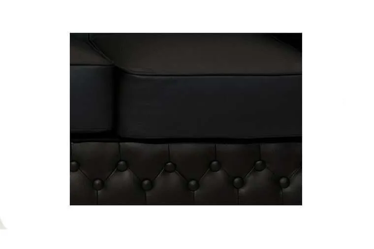 chesterfield garnitura first class leather | 6-sjedišta | matt black - slika 2