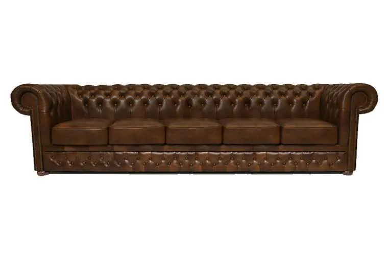 Chesterfield Garnitura First Class Leather | 5-sjedišta | Cloudy Brown - Ježdovec, Zagreb