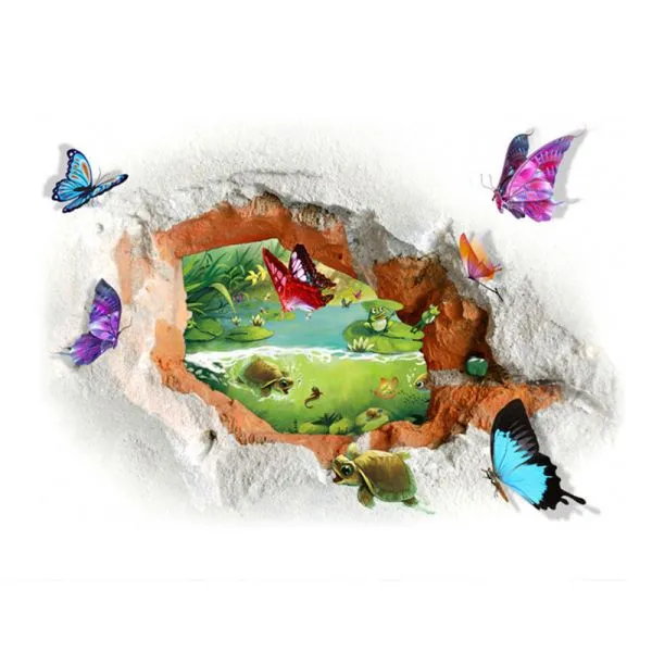 3d wall sticker ples leptira dimenzije 70x50 cm - slika 5