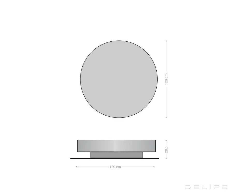 klub stolić ryo 120x120cm, materijal: metal - slika 6