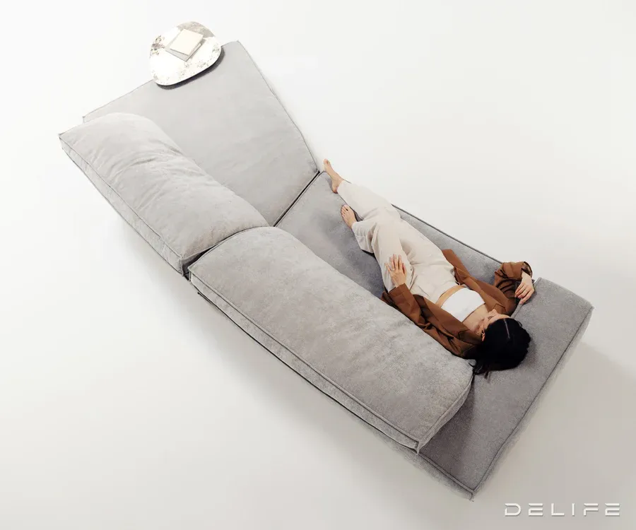 sofa snoosh 400x200cm, materijal: strukturirana tkanina - slika 2