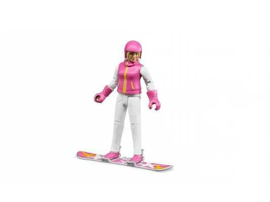 bruder figurica žena sa snowboardom - slika 2