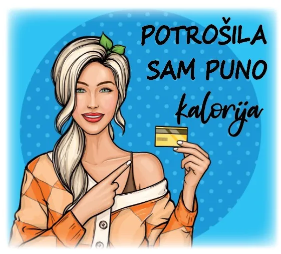 šaljiva platnena torba – kalorije - slika 2