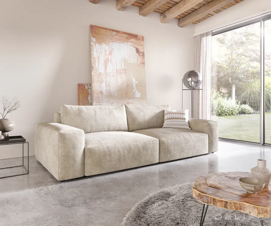 sofa lanzo xl 273x125cm, materijal: rebrasta tkanina - slika 3