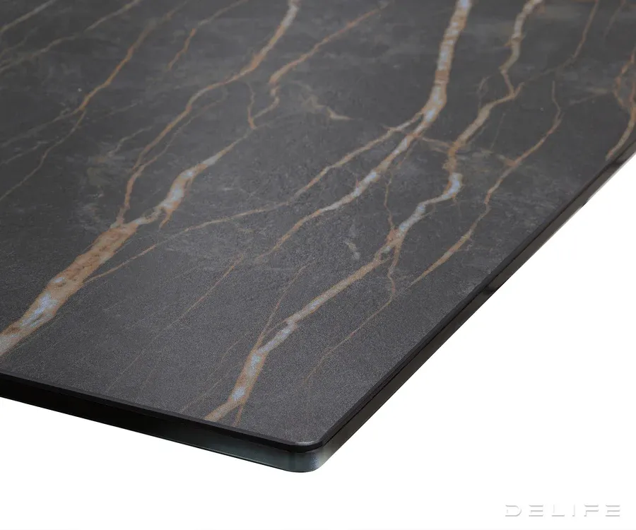 blagovaonski stol edge 200x100, materijal: keramika laminam noir desir - slika 6