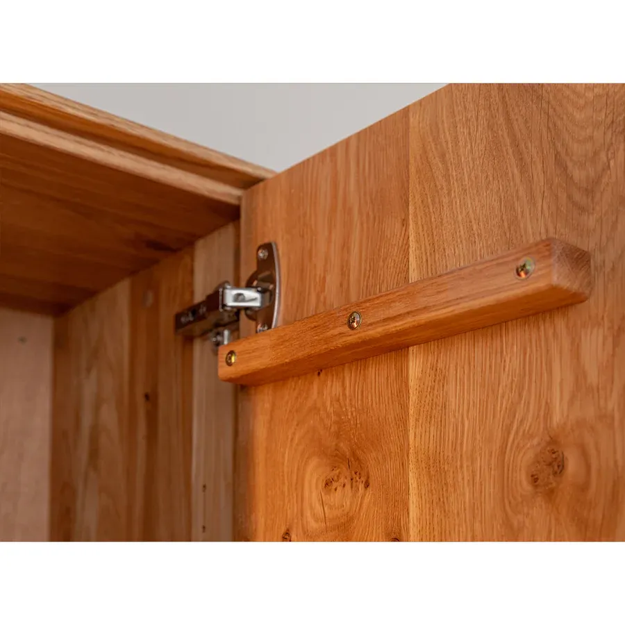 vitrina collodi 84,50x205cm, materijal: masivno drvo hrast - slika 18