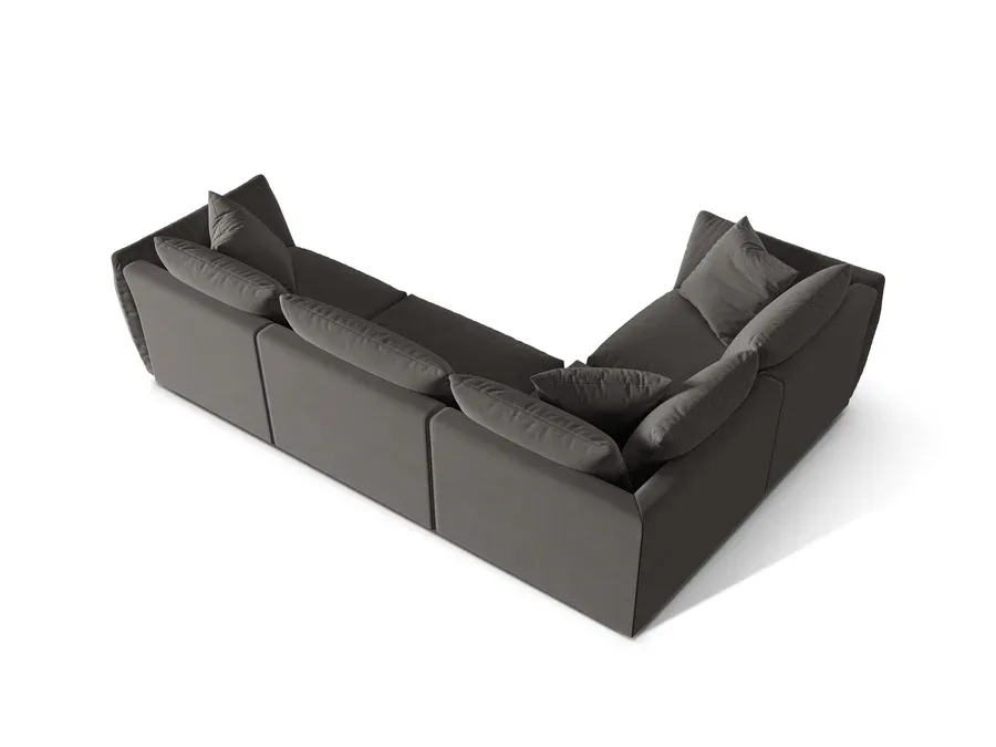 kutna garnitura chris 295x210cm, materijal: baršun - slika 3