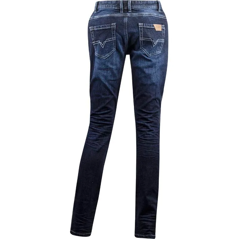 hlače ls2 vision evo jeans ženske plave - slika 3