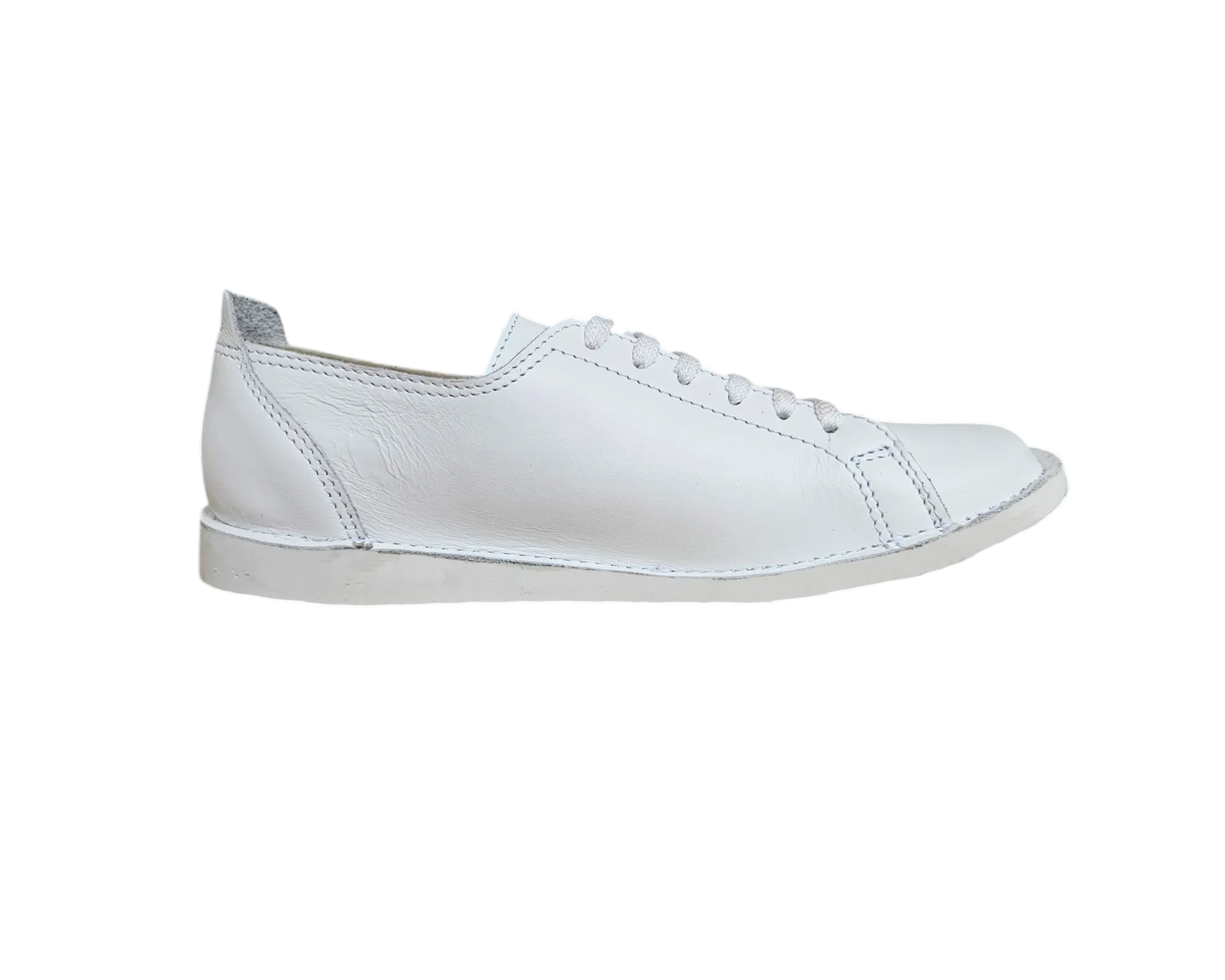 ženske kožne cipele – pure white casual - slika 3