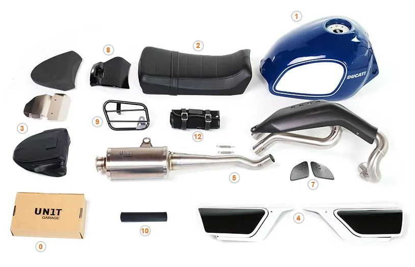 unit garage kit ducati scrambler 400/800 - slika 2