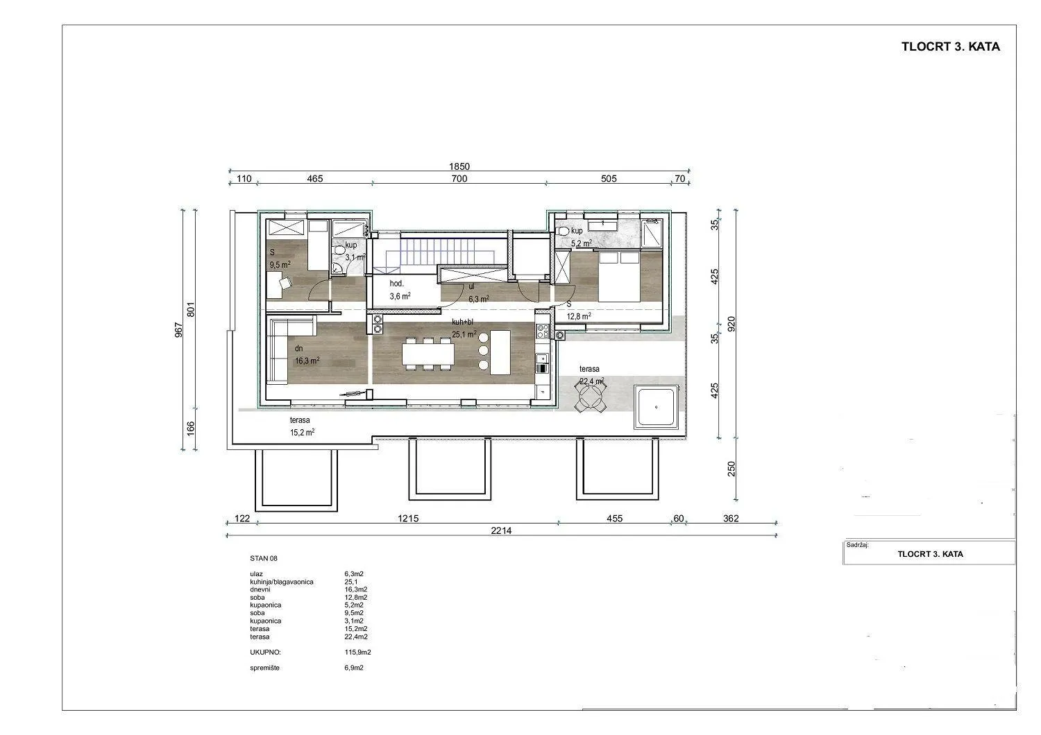 tar-penthouse na prodaji , pogled more (prodaja) - slika 6