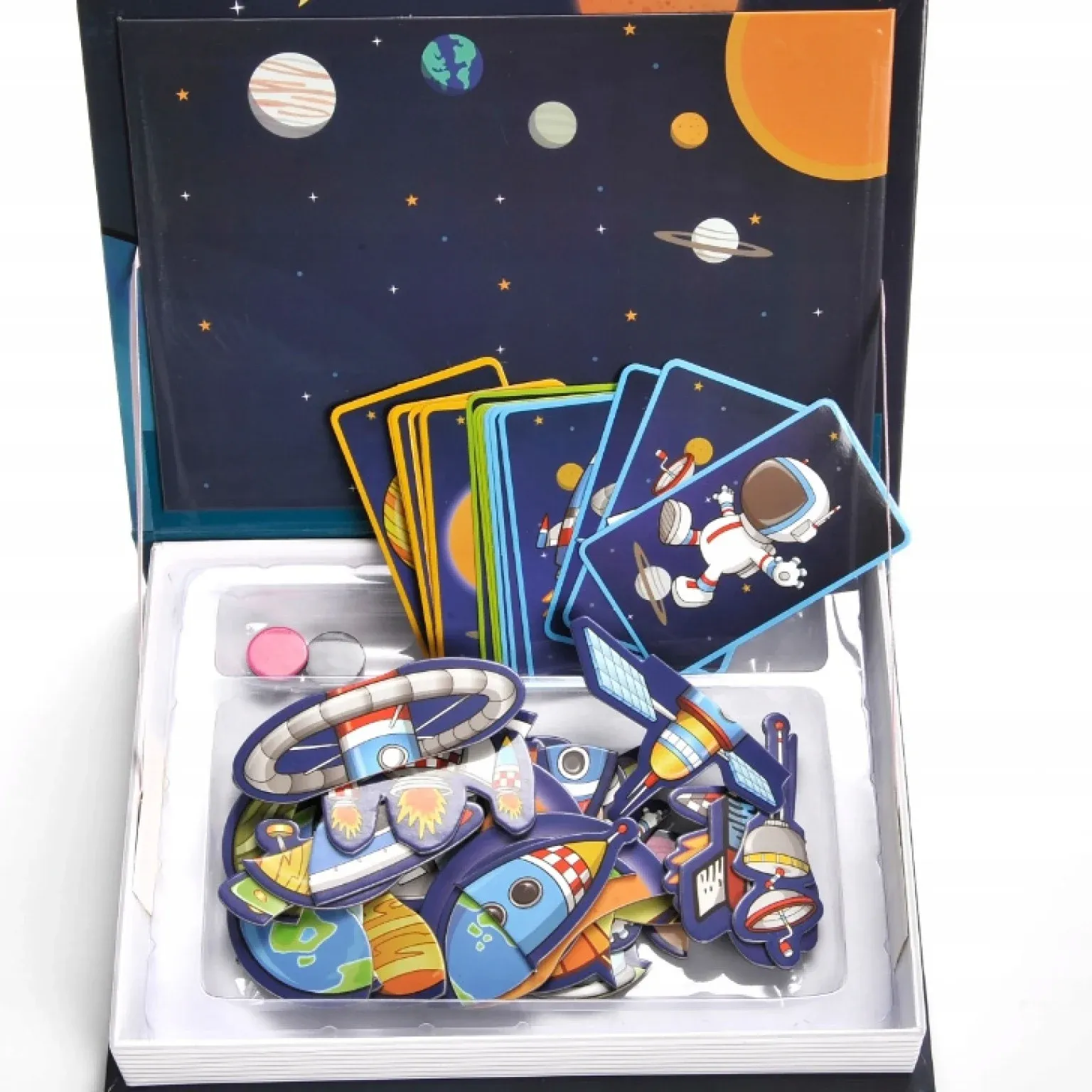 montessori magnetna slagalica – knjiga s planetama - slika 2