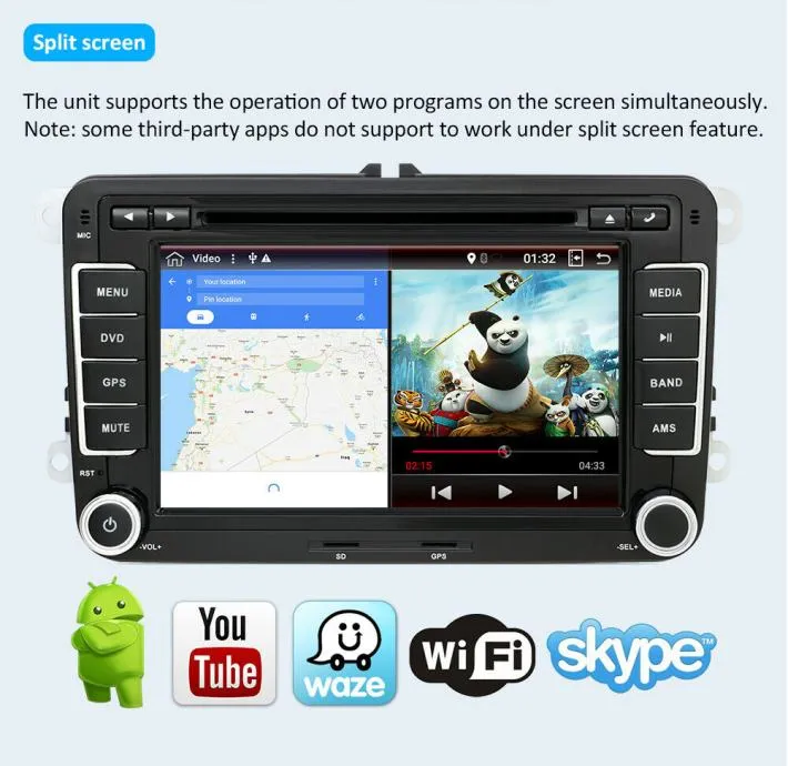 vw passat b7 android 10 gps usb navigacija multimedija original - slika 11