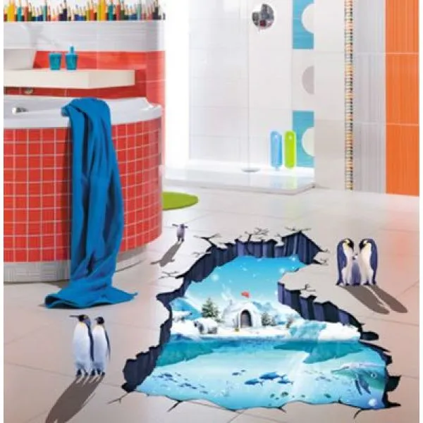 3d wall sticker sjeverni pol dimenzije 90x60 cm - slika 5