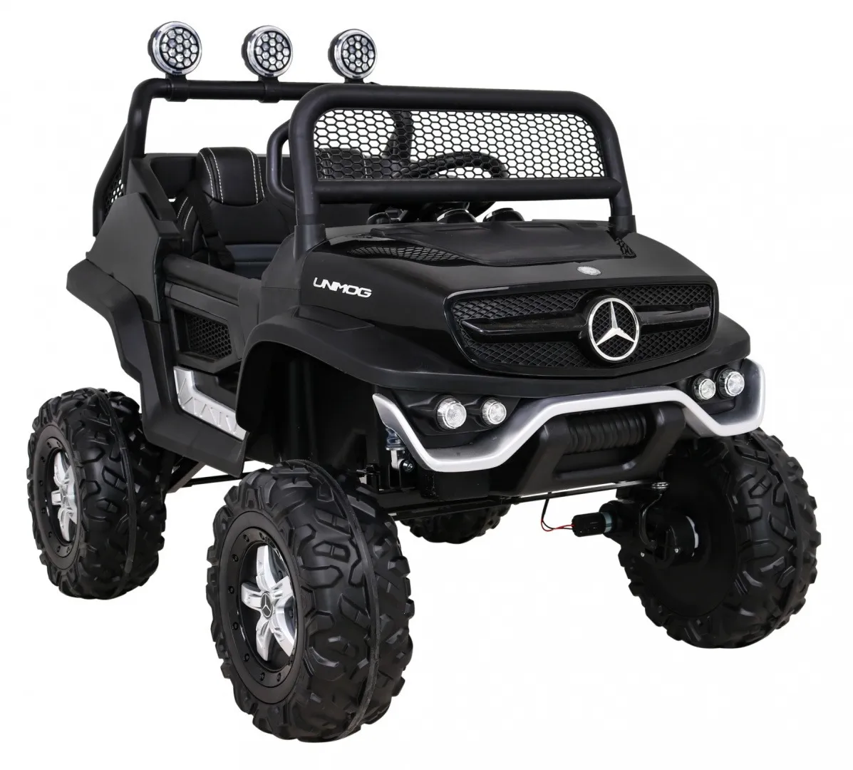 licencirani auto na akumultor mercedes benz unimog s- crni - slika 9