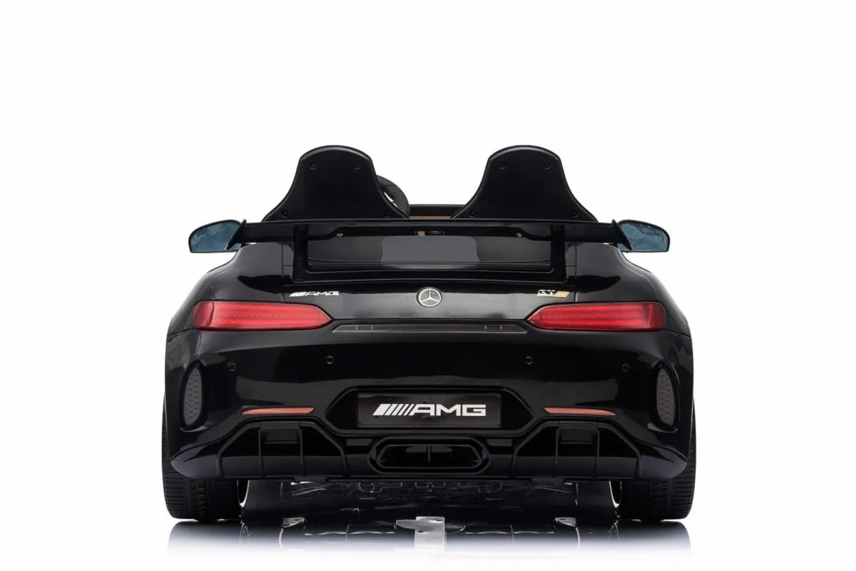 licencirani auto na akumultor mercedes benz gt r 4 x 4 – crni/lakirani - slika 8