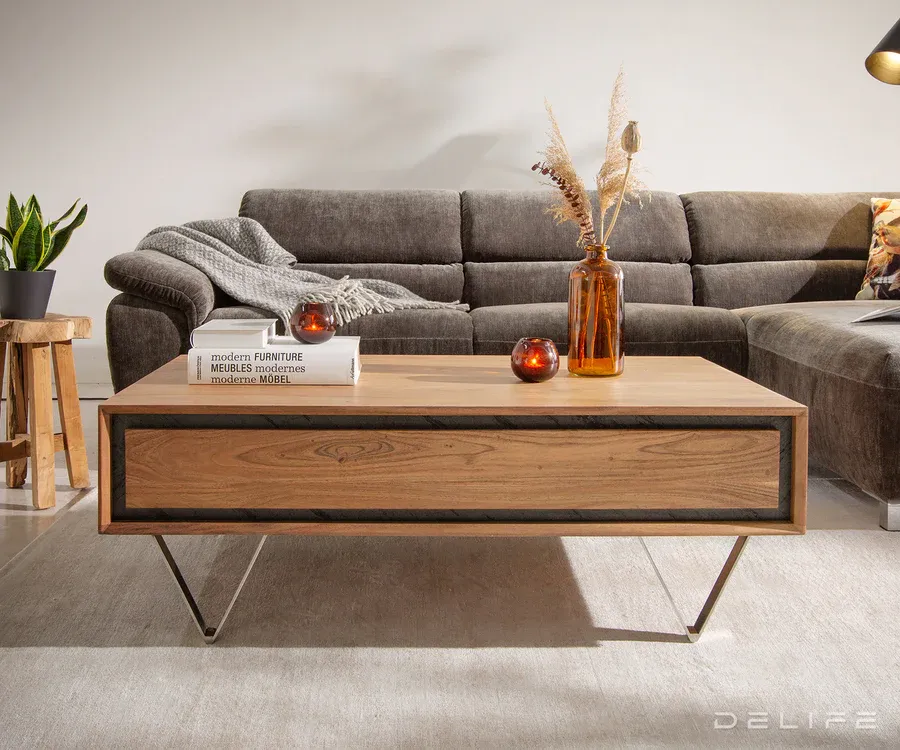 klub stolić stonegrace 115x60cm, materijal: bagrem - slika 2