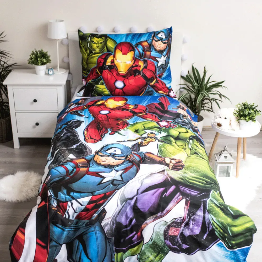 avengers ‘combat’ dječja posteljina, 140×200 cm - slika 2
