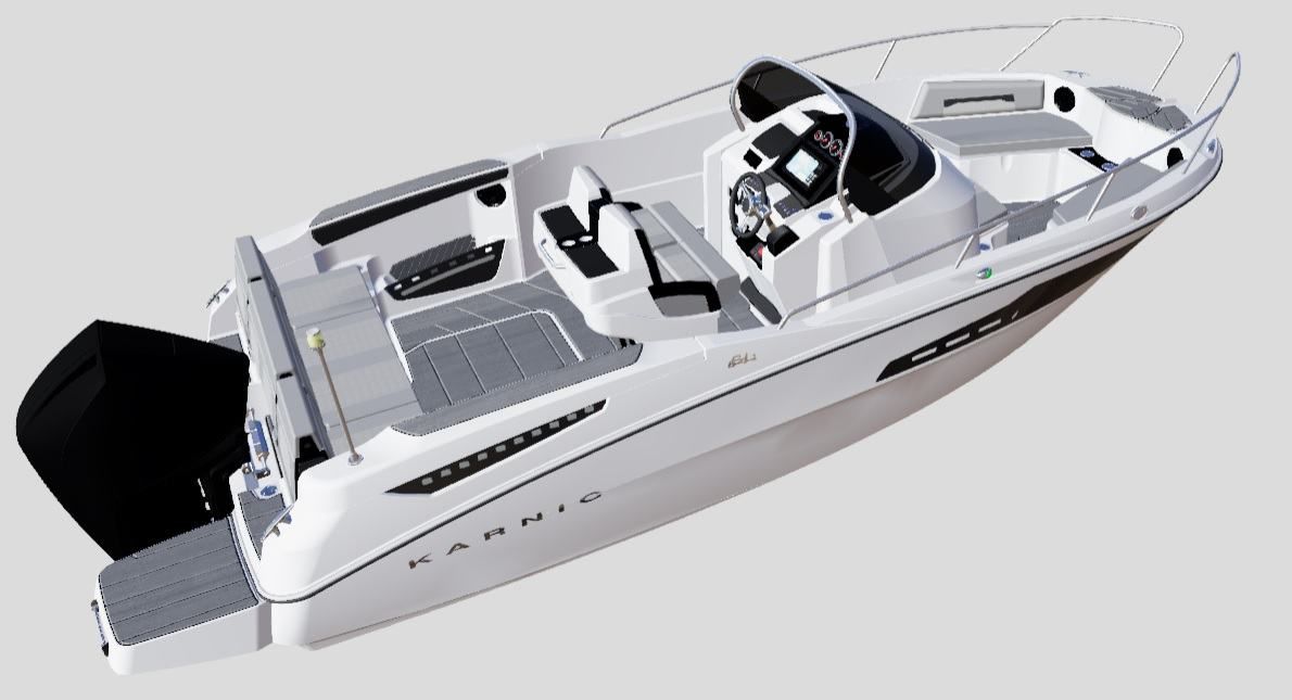 karnic 6.70 m (sl641) otvoreni pramac/kabina u konzoli, model 2026 - slika 8