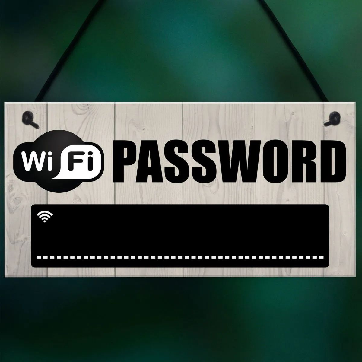 drveni viseći znak za wifi lozinku - slika 2