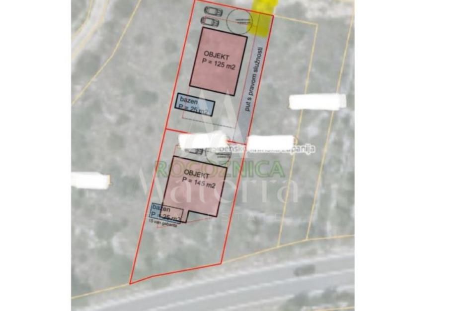 građevinsko zemljište 1115m2 sa pogledom na more, 30m od plaže - slika 6
