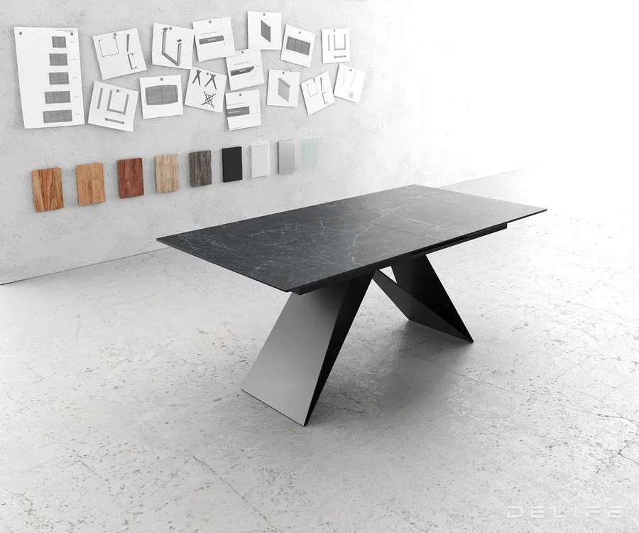 Produljivi stol Edge 180/220x100cm, Materijal: Keramika - Čakovec, Čakovec-zapad
