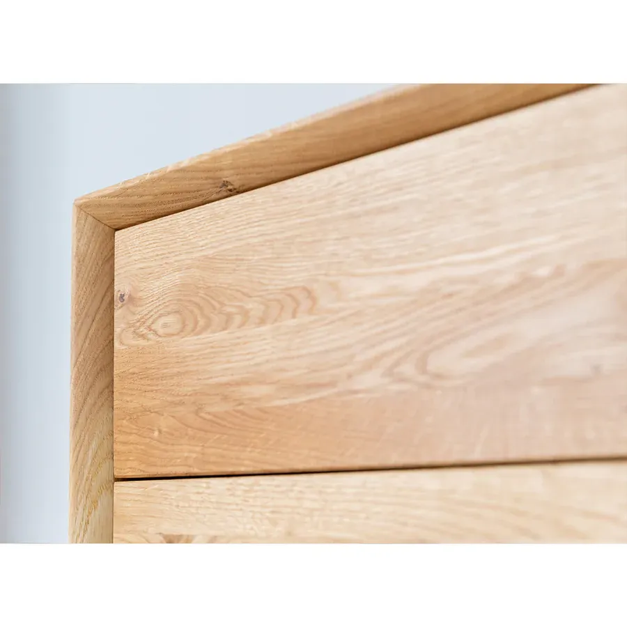 komoda modern loft 120,50x45cm sa staklom,materijal:masivno drvo hrast - slika 4