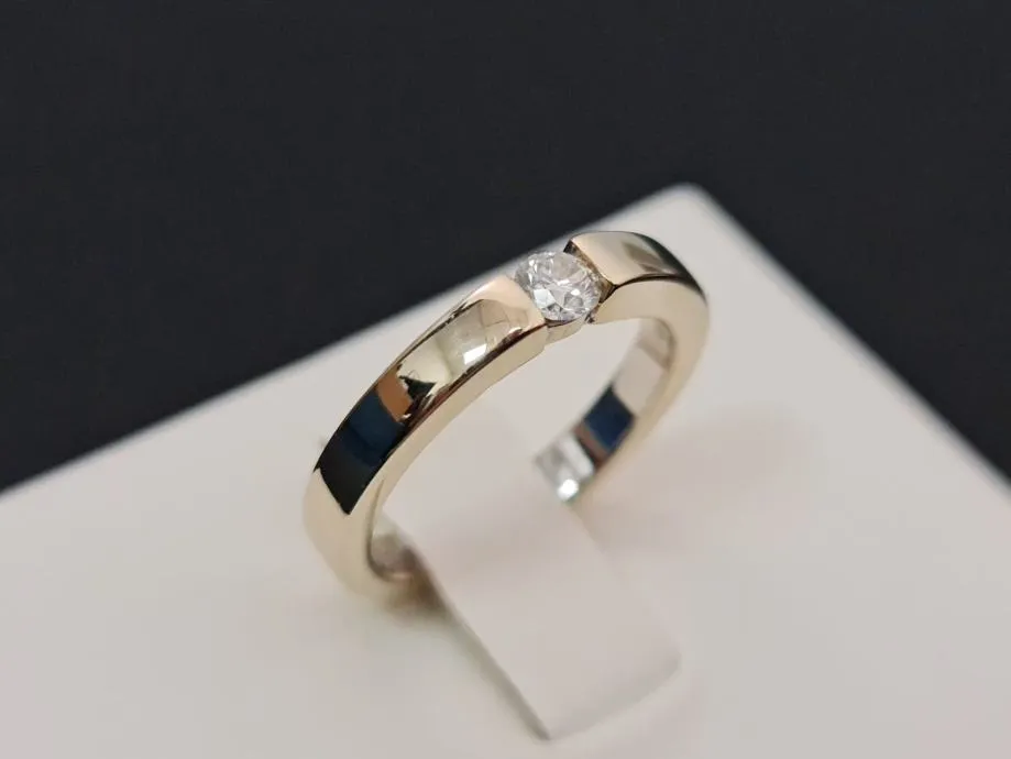 zlatni prsten s dijamantom 0,16ct / r1, rate ! - slika 2
