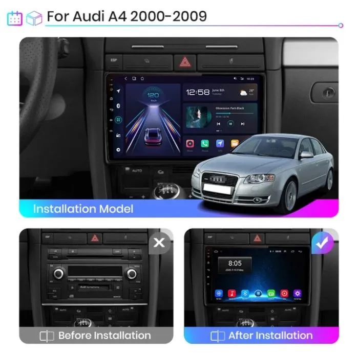 audi a4 original android multimedija navigacija parking kamera - slika 3