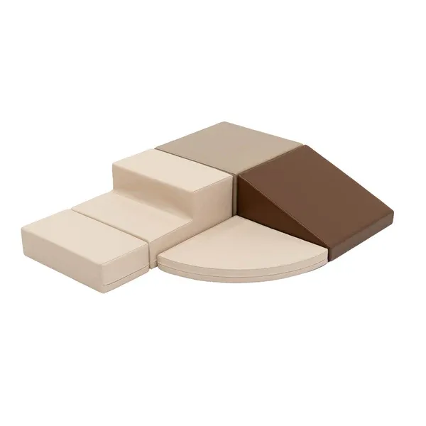 set od 5 pjenastih blokova soft play - chocolate dune corner climber - slika 5