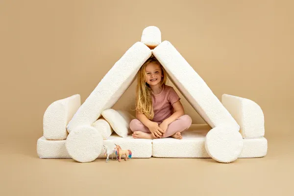 velika modularna sofa za djecu - premium bijela - slika 9