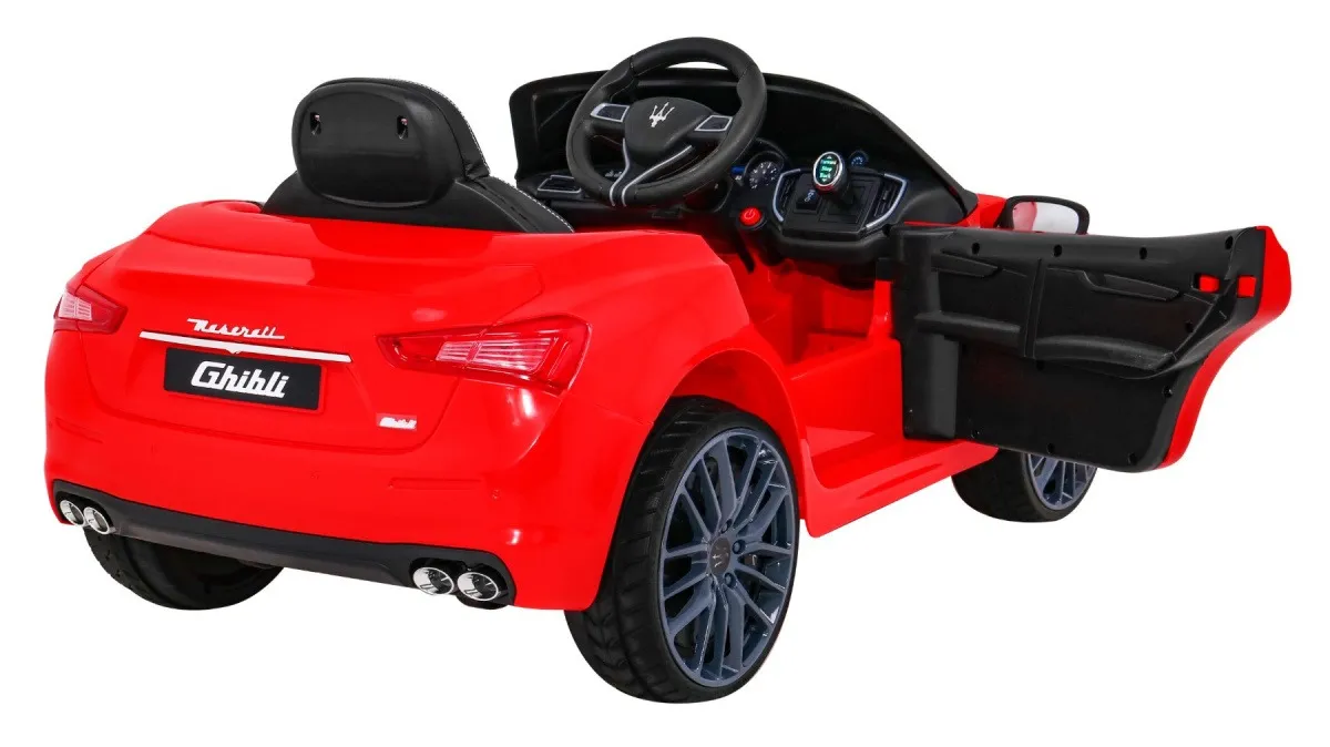 licencirani auto na akumulator maserati ghibli - crveni - slika 8