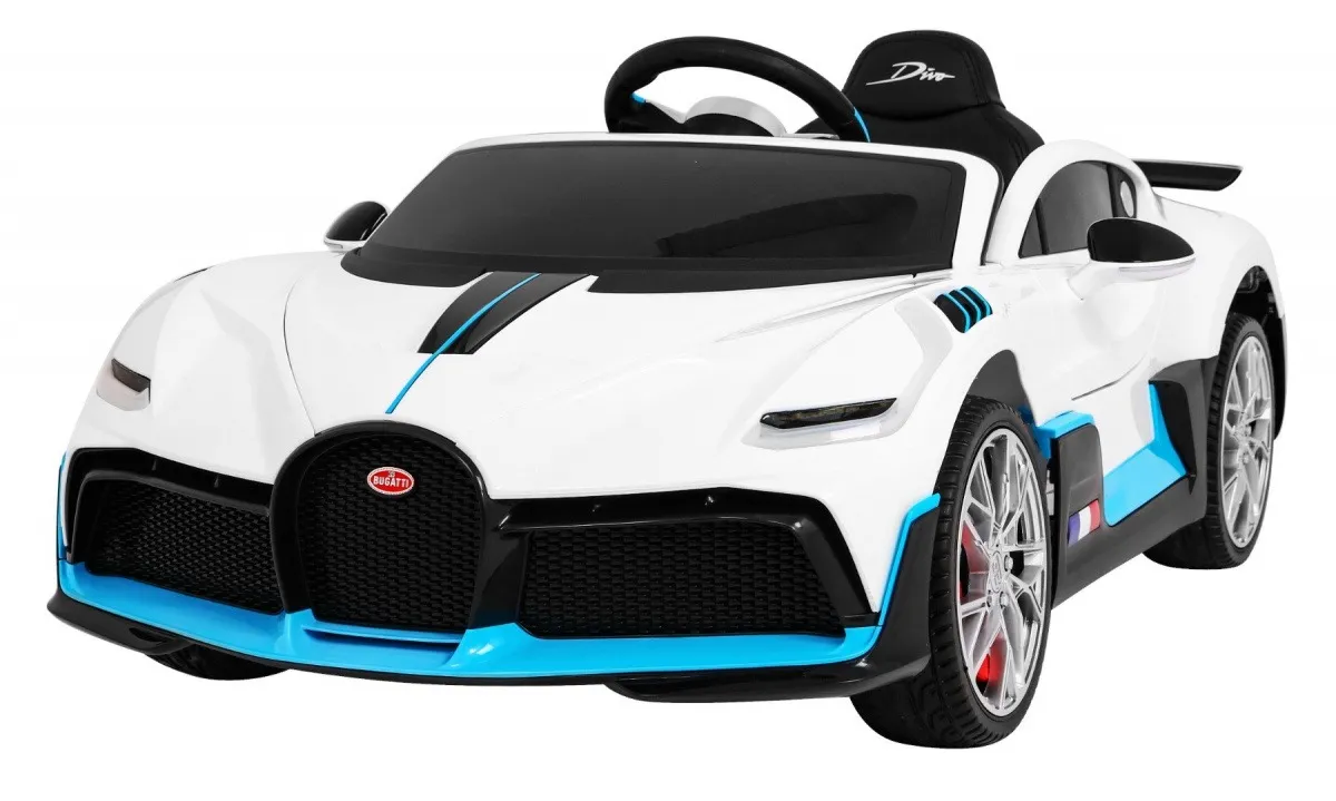 Licencirani auto na akumulator Bugatti Divo - bijeli - Mursko Središće