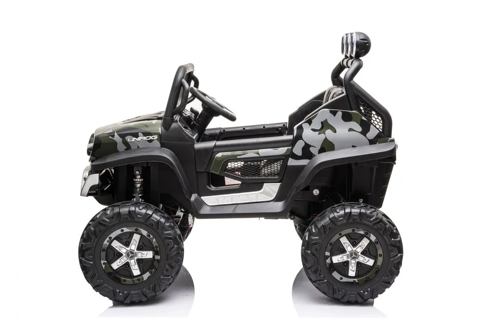 licencirani auto na akumulator mercedes unimog s - moro/army - slika 3