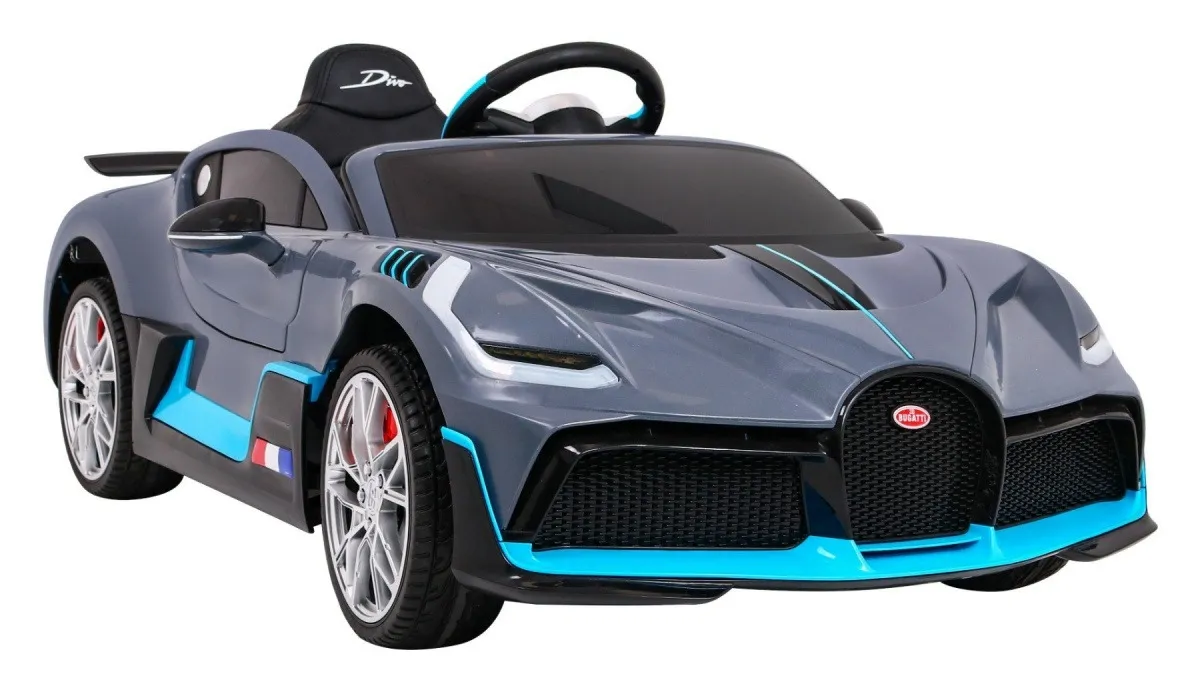Licencirani auto na akumulator Bugatti Divo - sivi - Mursko Središće