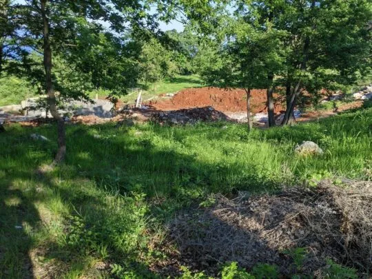 labin, zemljište s građevinskom dozvolom od 1236 m2, pogled na more - slika 8