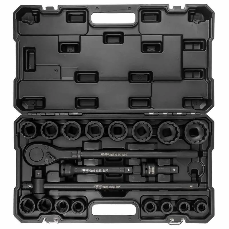 set nasadnih udarnih ključeva 3/4" 21 kom (17-50mm) 12-strano - slika 3